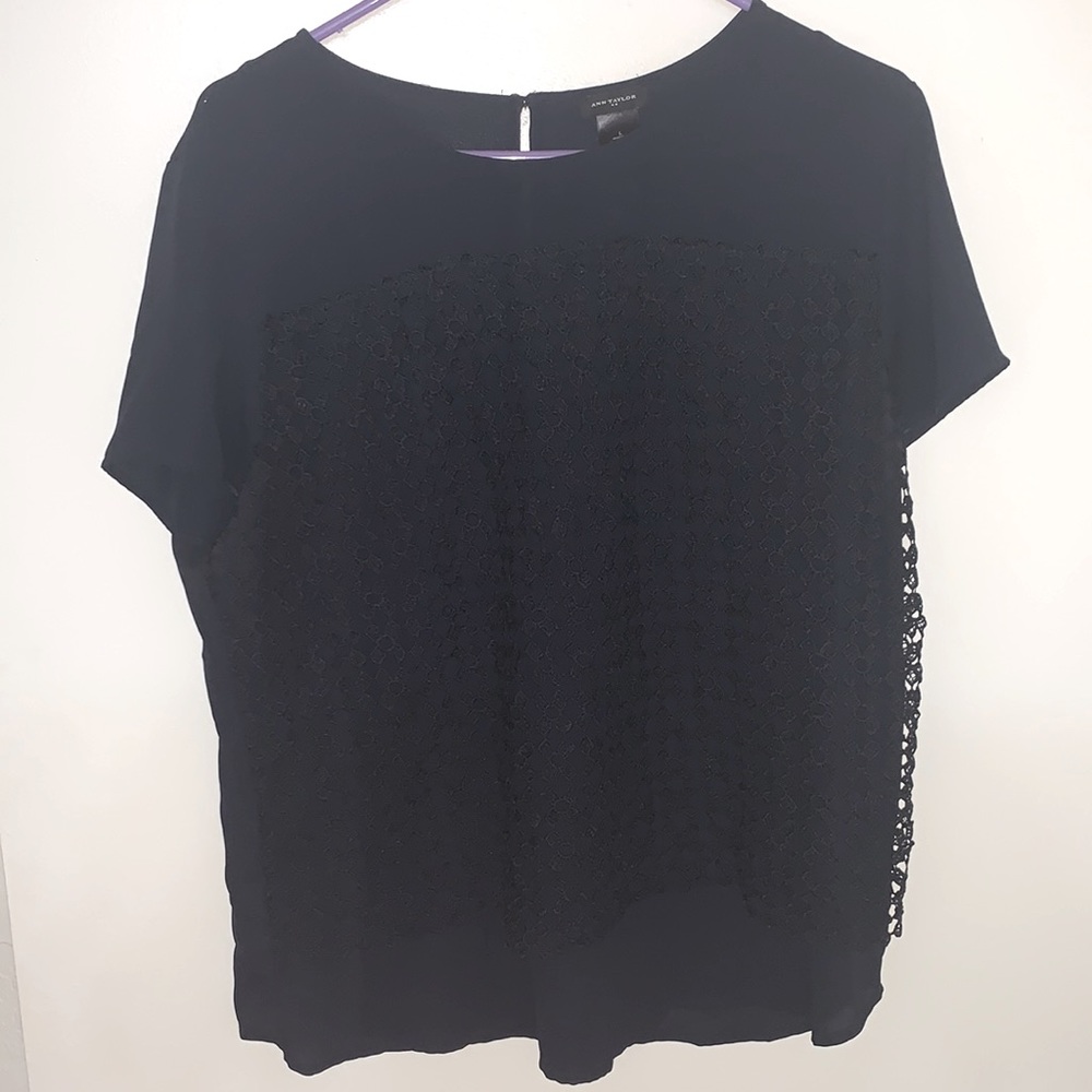 Navy Blue Ann Taylor Blouse